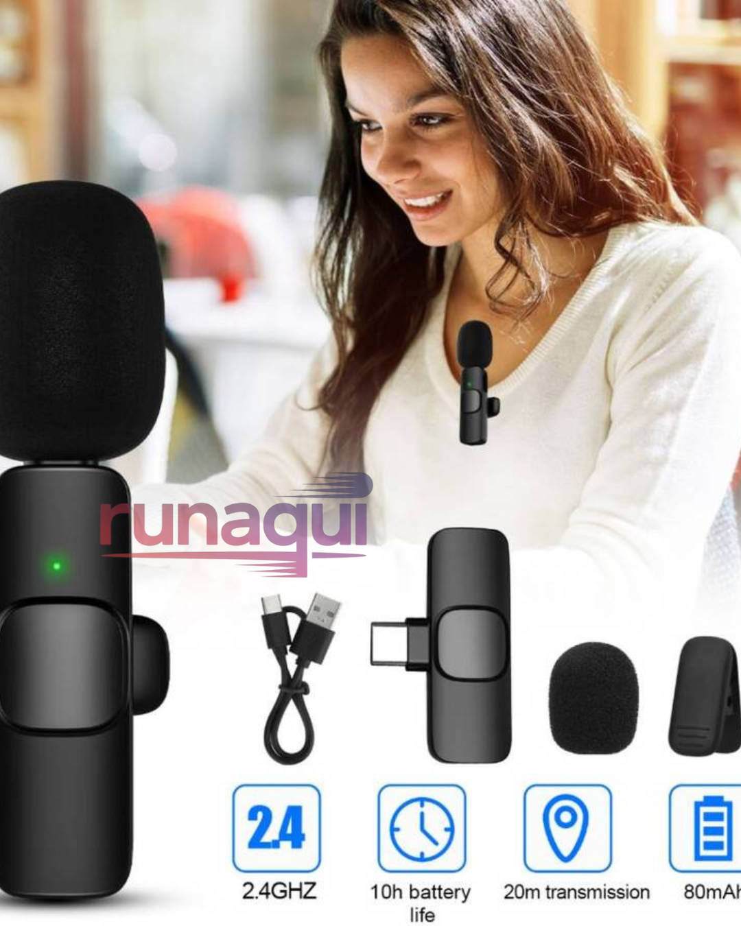 MICROFONO SOLAPERO K8 TIPO C